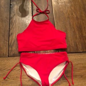 Joe Fresh Red Halter Bikini